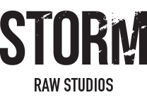 Logo Storm RAW Studios zwart